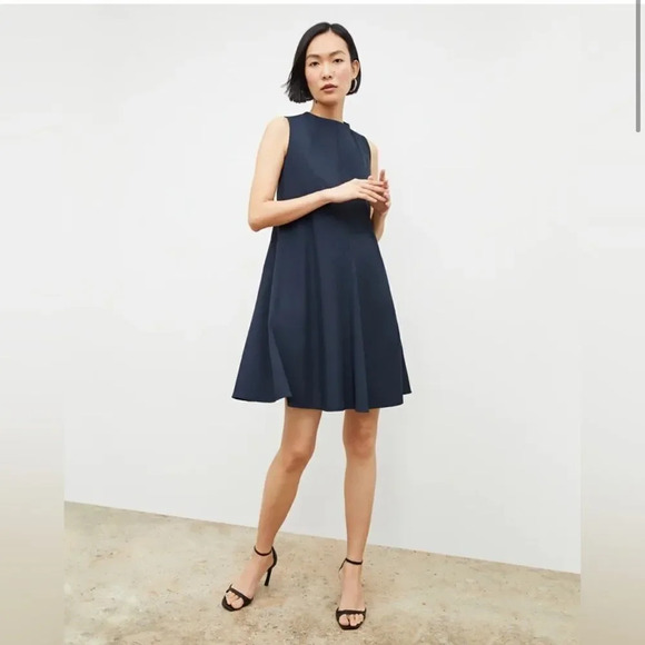 MM Lafluer The Malala Dress - Recycled WonderTex in midnight - Picture 4 of 16